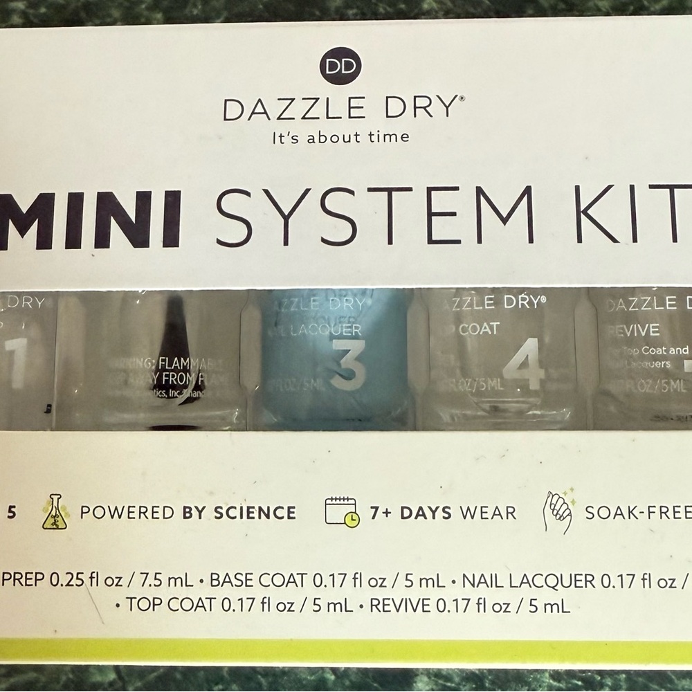 Dazzle Dry Mini System Kit — Trending light blue shade! NEW- never opened❣️ - Picture 2 of 3